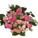 Begravningsbukett Floristens val rosa
